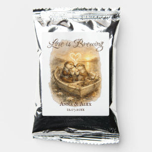 Love is Brewing Wedding Favor Coffee Drink Mix
