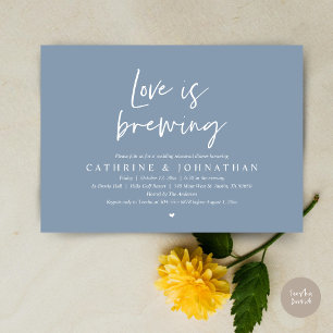 Love is brewing, Wedding Rehearsal Dinner Invitati Invitation