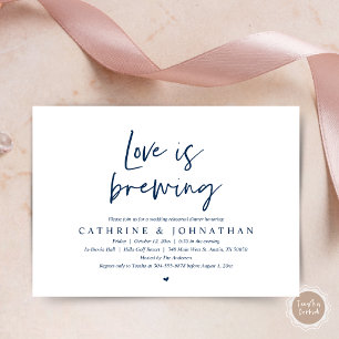 Love is brewing, Wedding Rehearsal Dinner Invitati Invitation