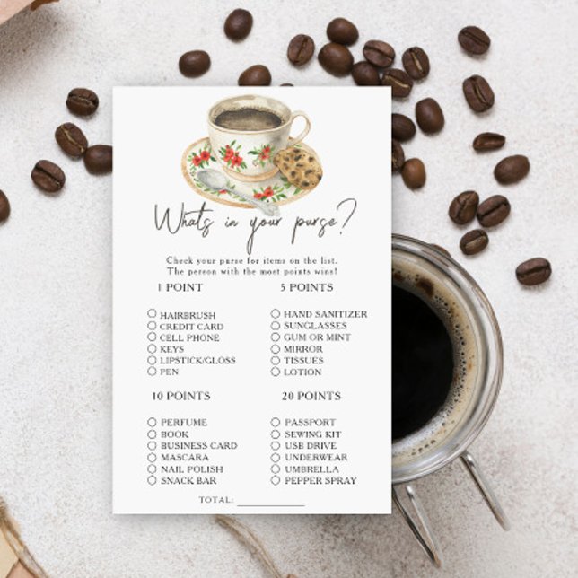 Love is brewing What's in your purse game (Creator Uploaded)