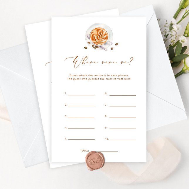 Love is brewing Where were we bridal shower game (Creator Uploaded)