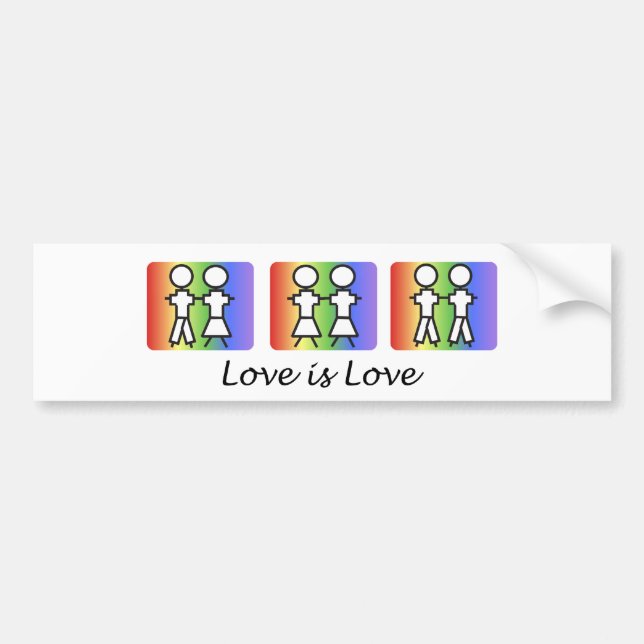 love-is bumper sticker (Front)