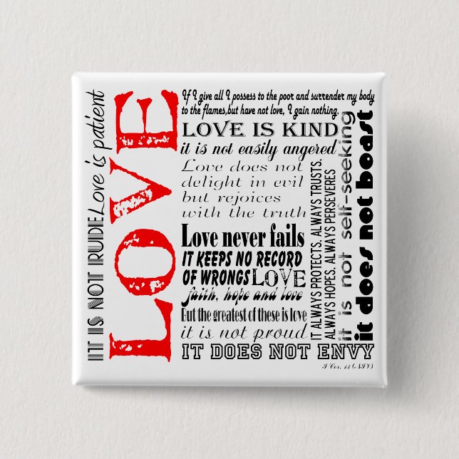 Love is... button (Front)