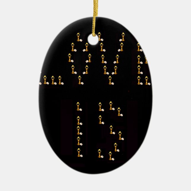 Love Is Ceramic Ornament (Front)