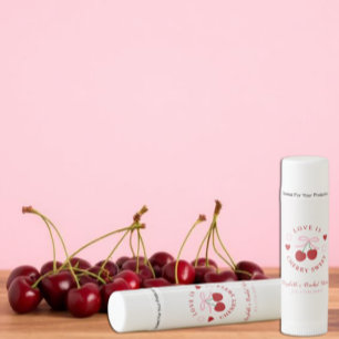 Love Is Cherry Sweet Bridal Shower Lip Balm