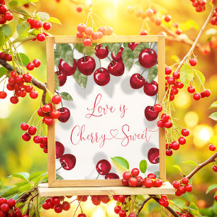 Love is cherry sweet Bridal Shower Poster