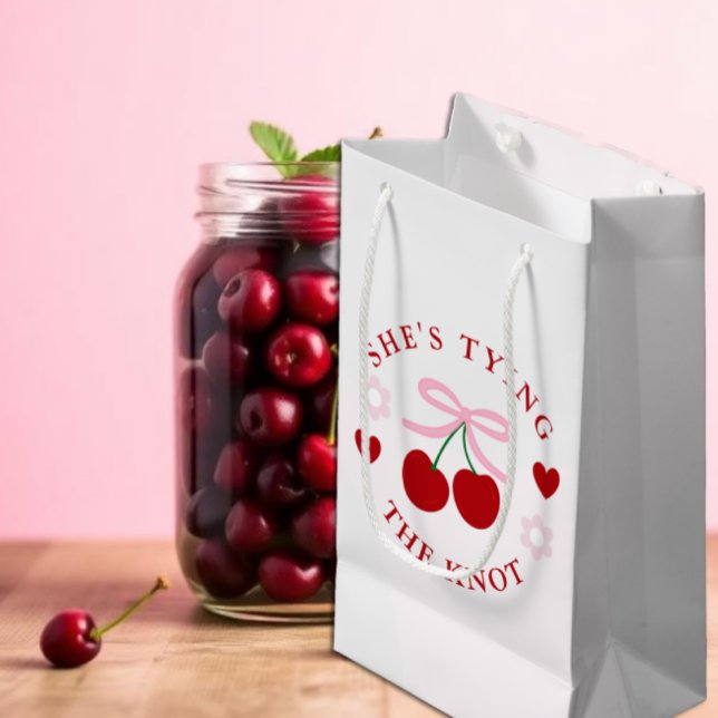 Love Is Cherry Sweet Bridal Shower Small Gift Bag (Creator Uploaded)