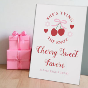 Love Is Cherry Sweet Bridal Shower Table Tent