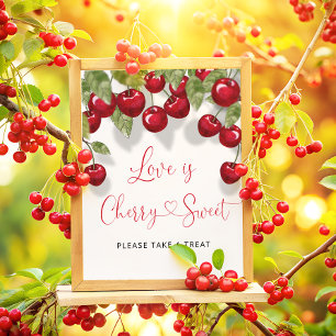 Love is Cherry Sweet Take a Treat Poster