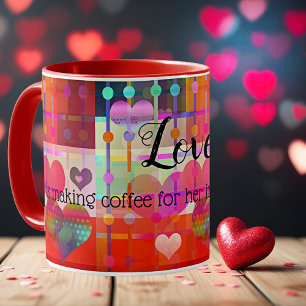 Love is ... Colorful Hearts Mug