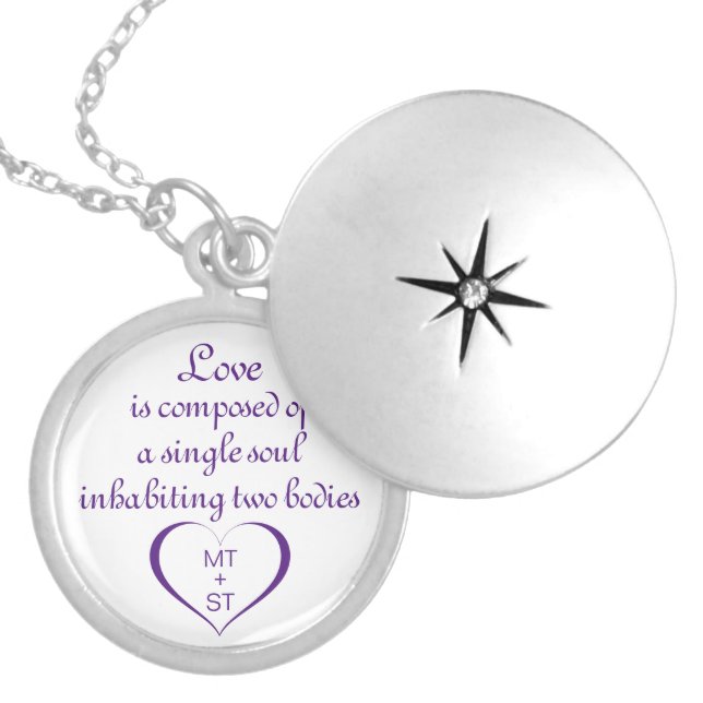 Love is Composed... Personalized Soulmate Necklace (Front)