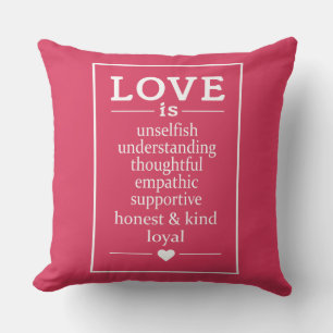 Love Is … custom names & date throw pillows