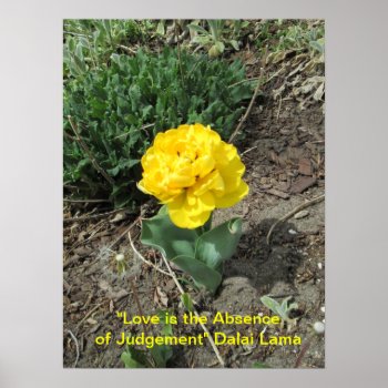 Love Is Dalai Lama Quote Poster by Rinchen365flower at Zazzle