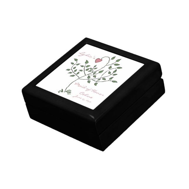 Love is deeply rooted Maid of Honor Gift Box (Side)
