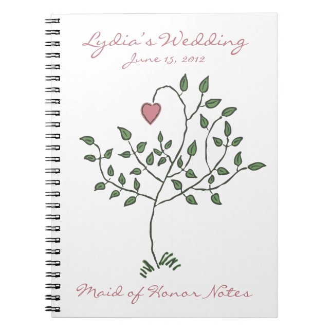 Love is deeply rooted Maid of Honor Notebook (Front)