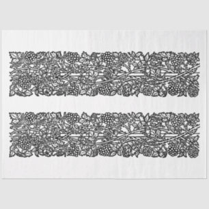 Love is Enough Border (by William Morris) Tissue Paper