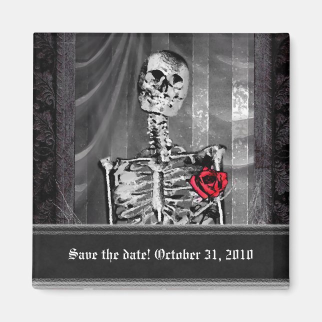 Love Is Eternal Gothic Save the Date Magnet (Front)