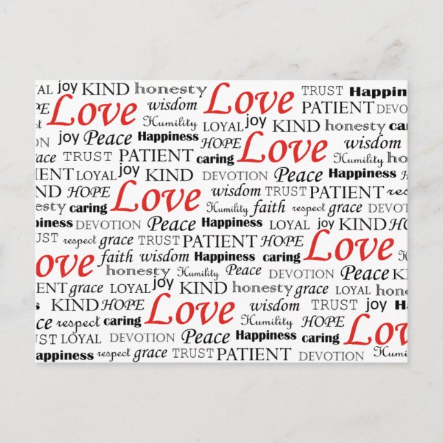 Love is Everything Postcard (Front)