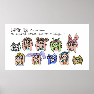 Love Is Focusing On...Law Of Attraction Poster