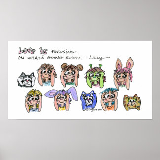 Love Is Focusing On...Law Of Attraction Poster