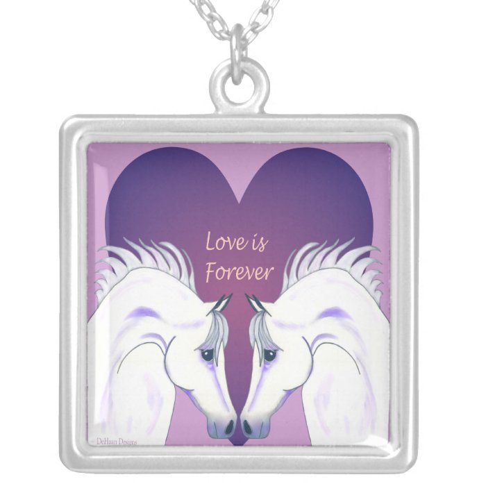 Love Is Forever Arabian Horse Necklace
