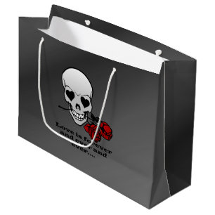 Love is Forever Skull Large Gift Bag