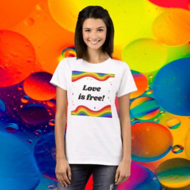 Love is Free: Rainbow Pride Tee (Creator Uploaded)
