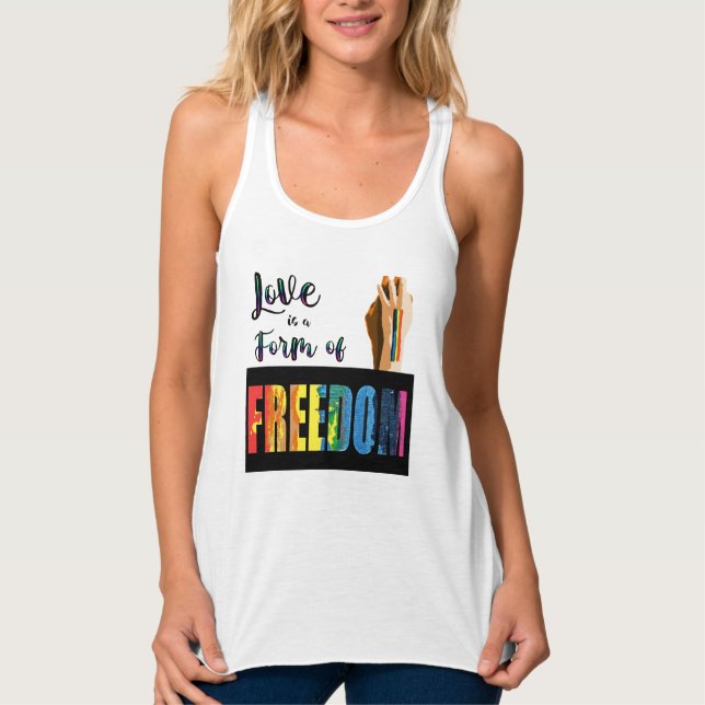 Love is freedom Tank (Front)