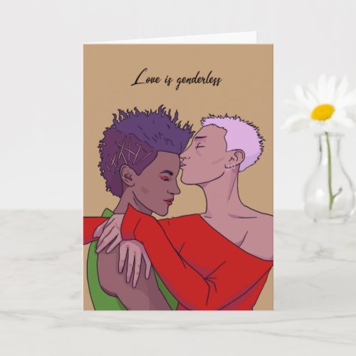 Love is Genderless LGBTQ Holiday Card