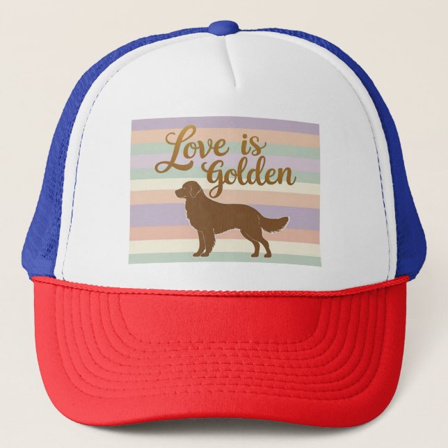 Love is Golden Trucker Hat (Front)