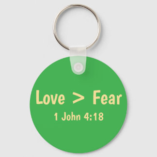 Love is Greater than Fear T-Shirt Keychain