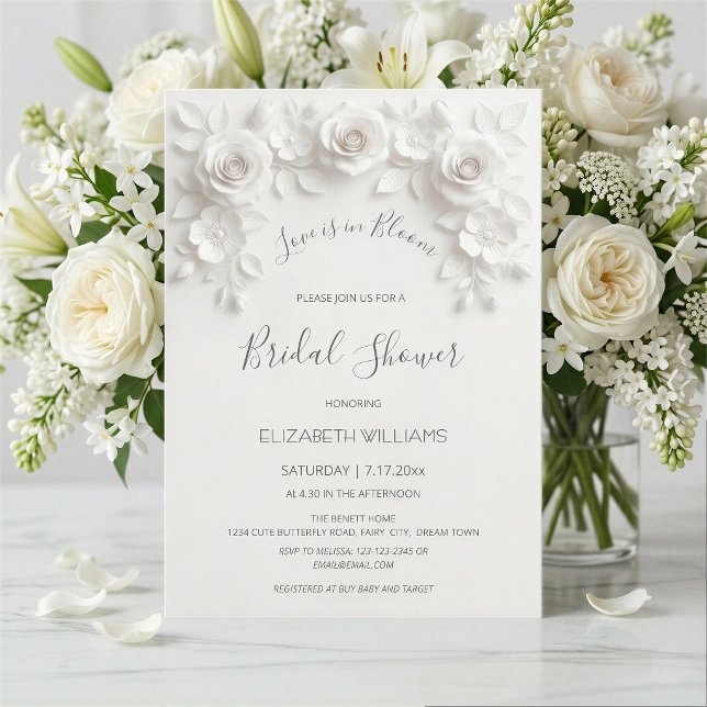 Love Is In Bloom | 3D Roses Flowers Invitation (Creator Uploaded)