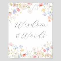 Love Is In Bloom Bar Advice & Wishes Poster