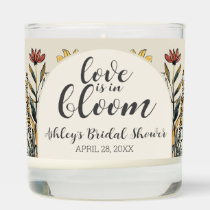 Love is in Bloom - Boho Flowers Bridal Shower Scented Candle