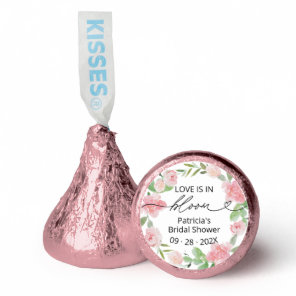 Love Is In Bloom Bridal Shower Blush Floral Hershey®'s Kisses®