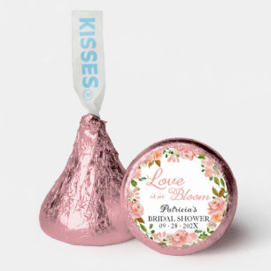 Love Is In Bloom Bridal Shower Blush Floral Hershey®'s Kisses®