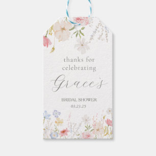 Love Is In Bloom Bridal Shower favor tags