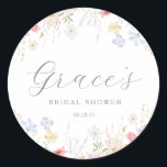 Love Is In Bloom Bridal Shower favor tags<br><div class="desc">Love Is In Bloom Bridal Shower Invitation Love is in Bloom! Celebrate the bride-to-be with this elegant watercolor spring summer floral garden bloom themed bridal shower invitation.</div>