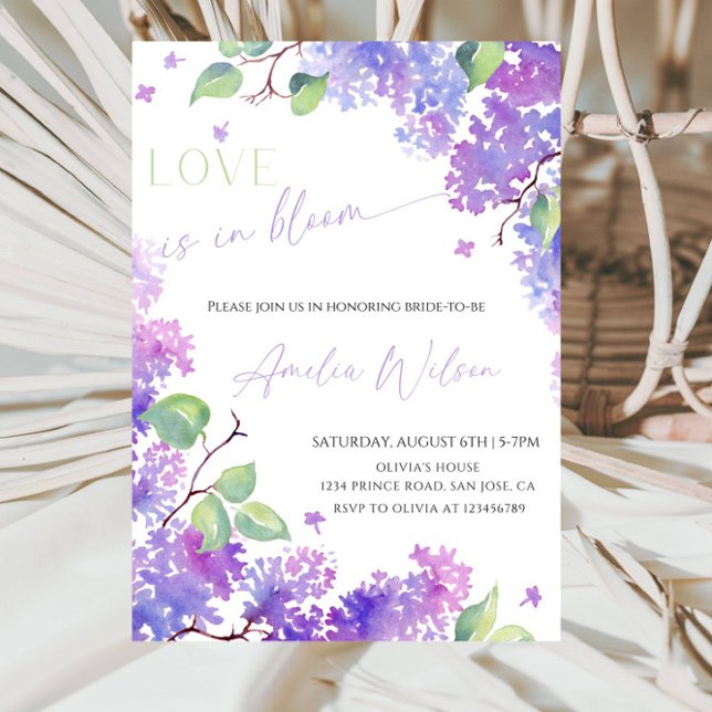 Love Is in Bloom Bridal Shower-Floral Garden Theme Invitation (Creator Uploaded)