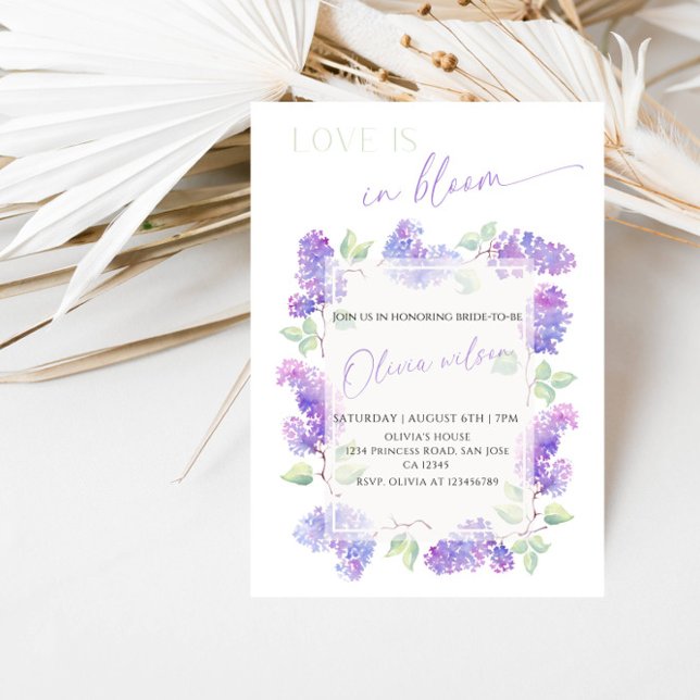 Love Is in Bloom Bridal Shower-Floral Garden Theme Invitation (Creator Uploaded)