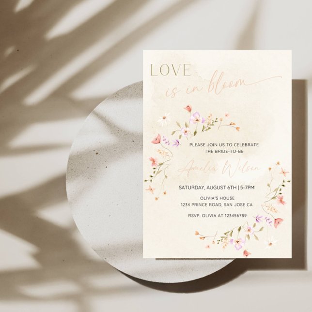 Love Is in Bloom Bridal Shower-Floral Garden Theme Invitation (Creator Uploaded)
