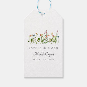 Love is in Bloom Bridal Shower Gift Tags