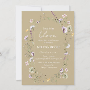 Love Is In Bloom Bridal Shower Invitation
