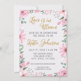 Love is in Bloom Bridal Shower Invitation