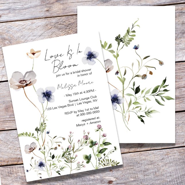 Love Is In Bloom, Bridal Shower Invitation (Creator Uploaded)