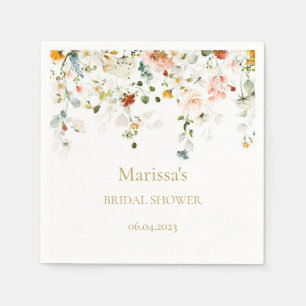 Love is in Bloom Bridal Shower Napkins