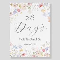 Love Is In Bloom Bridal Shower welcome sign
