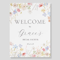 Love Is In Bloom Bridal Shower welcome sign
