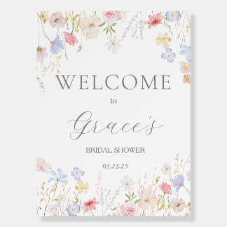 Love Is In Bloom Bridal Shower welcome sign