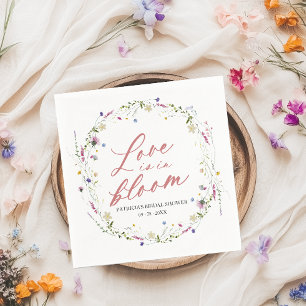 Love Is In Bloom Bridal Shower Wildflower Napkins